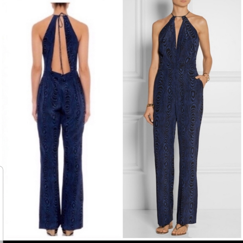 Diane Von Furstenberg Ireland Silk Jumpsuit 0